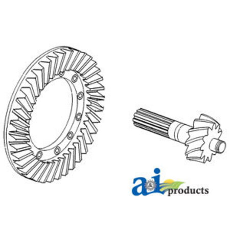 A & I PRODUCTS Crown Wheel & Pinion Set 6" x12" x20" A-1664255M92